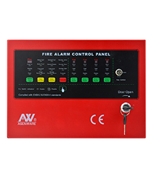 2 zones fire alarm panel