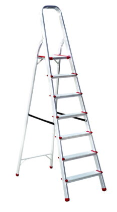 7 step household aluminium ladder