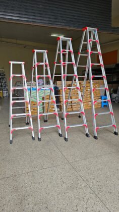 aluminium double step ladder