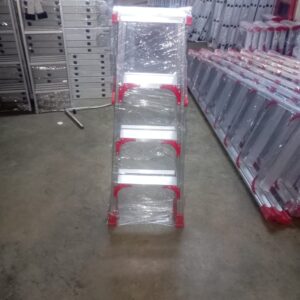 3 step double sided aluminum ladder