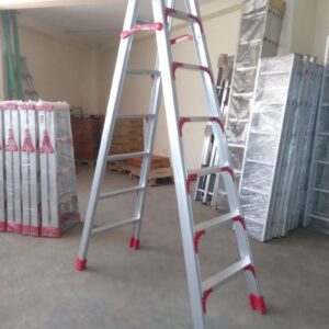 6 step double sided aluminum ladder